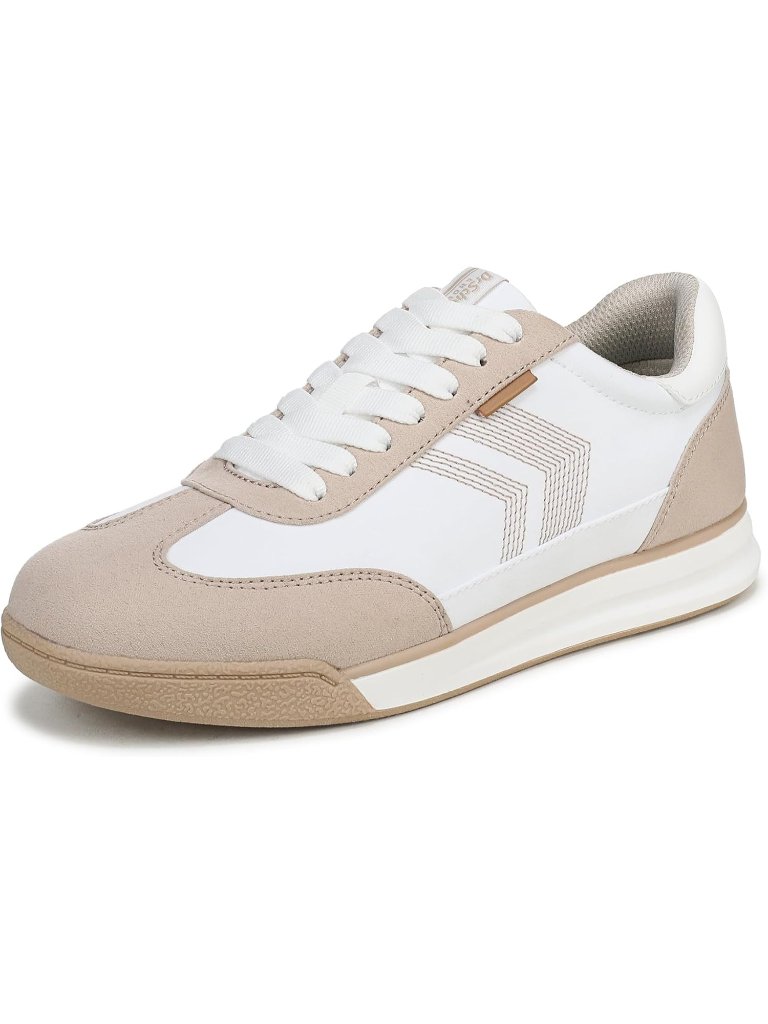 Women's White Tan High Top Canvas Breathable Throwback Retro Casual Sneakers